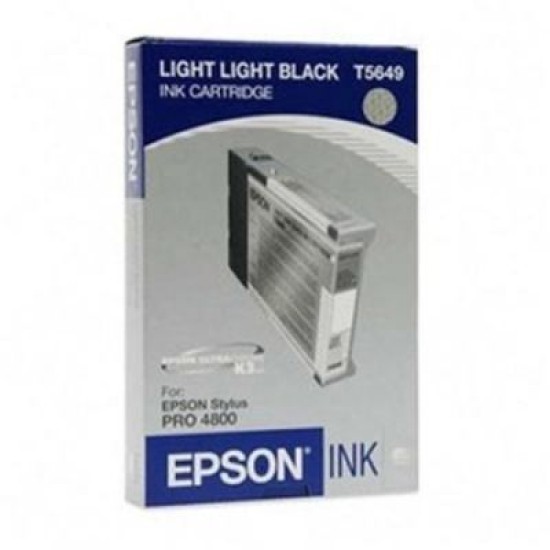 Epson C13T564900 T5649 Ultra Açık Siyah Orjinal Kartuş - Stylus Pro 4800 T2049 Epson C13T564900 T5649 Ultra Açık Siyah Orjinal Kartuş - Stylus Pro 4800 T2049
