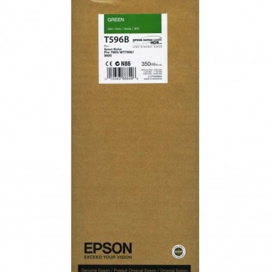 Epson C13T596B00 T596B Yeşil Orjinal Kartuş - Stylus Pro 7700 T6997 Epson C13T596B00 T596B Yeşil Orjinal Kartuş - Stylus Pro 7700 T6997