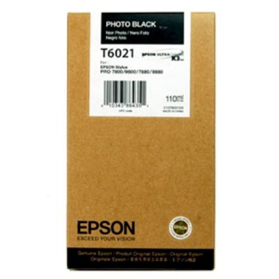 Epson C13T602100 T6021 Foto Siyah Orjinal Kartuş - Stylus Pro 7800 T1639 Epson C13T602100 T6021 Foto Siyah Orjinal Kartuş - Stylus Pro 7800 T1639