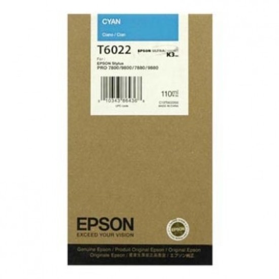 Epson C13T602200 T6022 Mavi Orjinal Kartuş - Stylus Pro 7800 T1585 Epson C13T602200 T6022 Mavi Orjinal Kartuş - Stylus Pro 7800 T1585