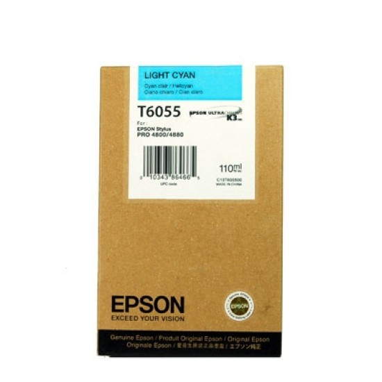 Epson C13T605500 T6055 Açık Mavi Orjinal Kartuş - Stylus Pro 4800 T2899 Epson C13T605500 T6055 Açık Mavi Orjinal Kartuş - Stylus Pro 4800 T2899