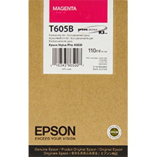 Epson C13T605B00 T605B Kırmızı Orjinal Kartuş - Stylus Pro 4800 T10018 Epson C13T605B00 T605B Kırmızı Orjinal Kartuş - Stylus Pro 4800 T10018
