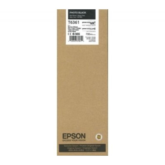 Epson C13T636100 T6361 Foto Siyah Orjinal Kartuş - Stylus Pro 7700 T1543 Epson C13T636100 T6361 Foto Siyah Orjinal Kartuş - Stylus Pro 7700 T1543