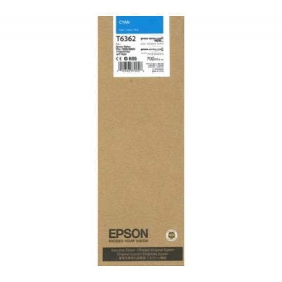 Epson C13T636200 T6362 Mavi Orjinal Kartuş - Stylus Pro 7700 T1542 Epson C13T636200 T6362 Mavi Orjinal Kartuş - Stylus Pro 7700 T1542