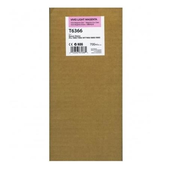 Epson C13T636600 T6366 Açık Kırmızı Orjinal Kartuş - Stylus Pro 7700 T9135 Epson C13T636600 T6366 Açık Kırmızı Orjinal Kartuş - Stylus Pro 7700 T9135