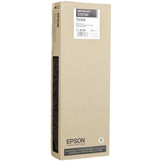 Epson C13T636800 T6368 Mat Siyah Orjinal Kartuş - Stylus Pro 7700 T1540 Epson C13T636800 T6368 Mat Siyah Orjinal Kartuş - Stylus Pro 7700 T1540