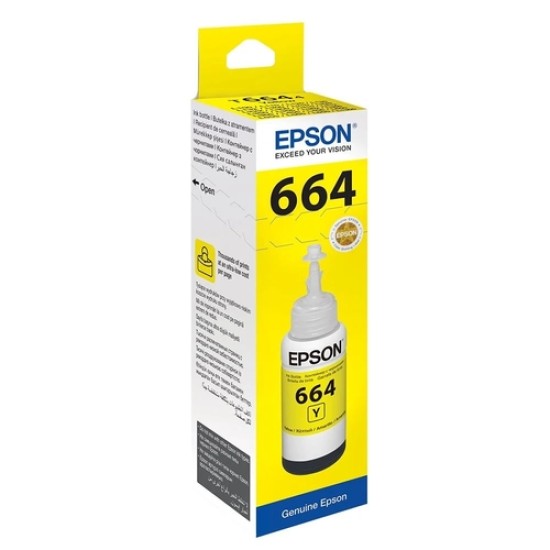 Epson C13T66444A T6644 Sarı Orjinal Mürekkep Kartuş - ET-1400 / ET-2500 Epson C13T66444A T6644 Sarı Orjinal Mürekkep Kartuş - ET-1400 / ET-2500