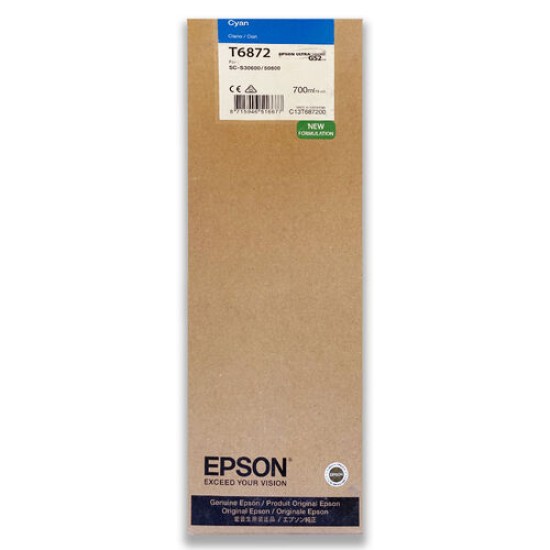 Epson C13T687200 T6872 UltraChrome Mavi Orjinal Kartuş - SureColor S30600 T1665 Epson C13T687200 T6872 UltraChrome Mavi Orjinal Kartuş - SureColor S30600 T1665