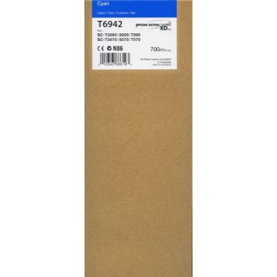 Epson C13T694200 T6942 Mavi Orjinal Kartuş - SC-T3000 T2390 Epson C13T694200 T6942 Mavi Orjinal Kartuş - SC-T3000 T2390