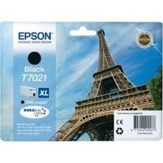 Epson C13T70214010 T7021 Siyah XL Orjinal Kartuş - WP-4015DN T2073 Epson C13T70214010 T7021 Siyah XL Orjinal Kartuş - WP-4015DN T2073