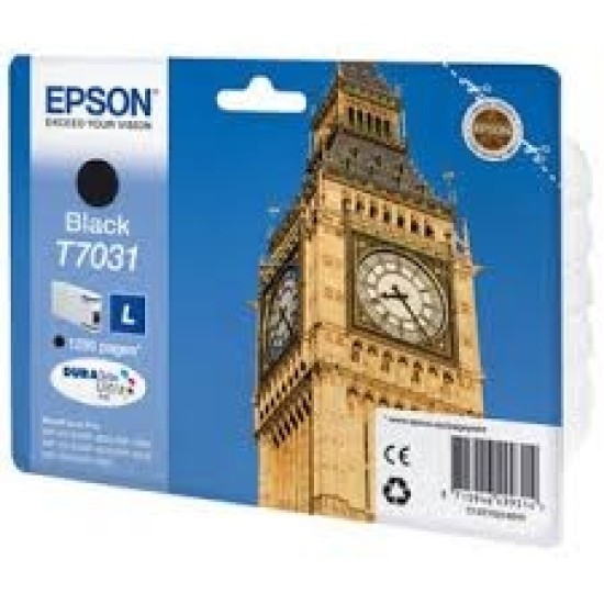 Epson C13T70314010 T7031 Siyah Orjinal Kartuş - WP-4015DN T2031 Epson C13T70314010 T7031 Siyah Orjinal Kartuş - WP-4015DN T2031