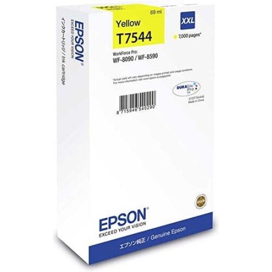 Epson C13T754440 T7544 Sarı Orjinal Kartuş - WF-8090 / WF-8590 T16122
