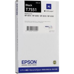 Epson C13T75514010 T7551XL Orjinal Siyah Kartuş - WF-8010DW / WF-8090 T11054 Epson C13T75514010 T7551XL Orjinal Siyah Kartuş - WF-8010DW / WF-8090 T11054
