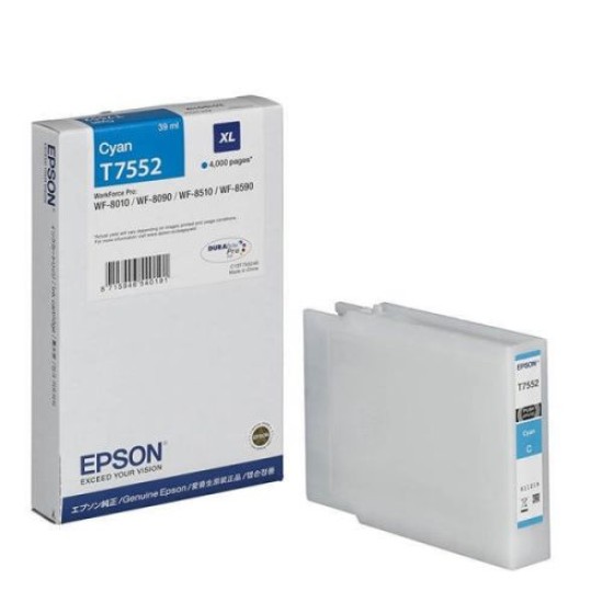 Epson C13T75524010 T7552XL Orjinal Mavi Kartuş - WF-8010DW / WF-8090 T11055 Epson C13T75524010 T7552XL Orjinal Mavi Kartuş - WF-8010DW / WF-8090 T11055