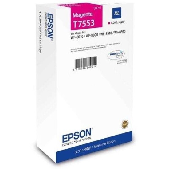 Epson C13T755340 T7553XL Orjinal Kırmızı Kartuş - WF-8010DW / WF-8090 T12317 Epson C13T755340 T7553XL Orjinal Kırmızı Kartuş - WF-8010DW / WF-8090 T12317