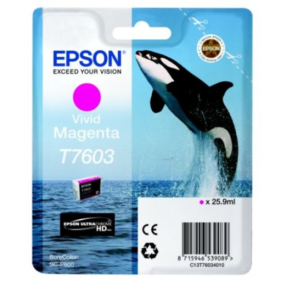 Epson C13T76034010 T7603 Kırmızı Orjinal Kartuş - SC-P600 T11056