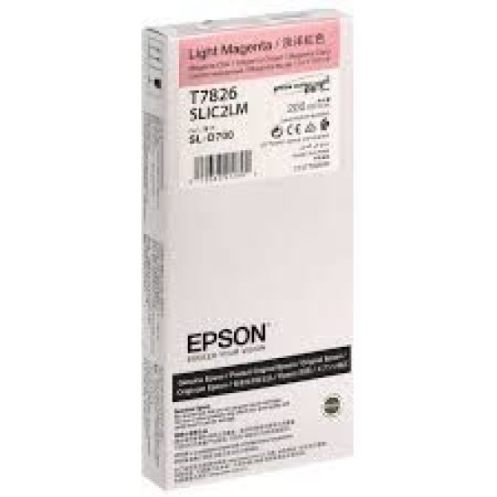 Epson C13T782600 T7826 Açık Kırmızı Orjinal Kartuş - SL-D700 Epson C13T782600 T7826 Açık Kırmızı Orjinal Kartuş - SL-D700