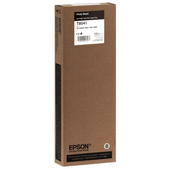 Epson C13T804100 T8041 Foto Siyah Orjinal Kartuş - SC-P6000 / SC-P7000 Epson C13T804100 T8041 Foto Siyah Orjinal Kartuş - SC-P6000 / SC-P7000
