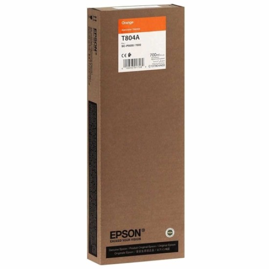 Epson C13T804A00 T804A Turuncu Orjinal Kartuş - SC-P7000V / SC-P9000V Epson C13T804A00 T804A Turuncu Orjinal Kartuş - SC-P7000V / SC-P9000V