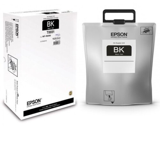 Epson C13T869140 T8691 Siyah Orjinal Mürekkep Kartuş - Workforce Pro WF-R8590 T12303