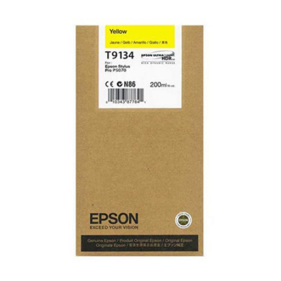 Epson C13T913400 T9134 Sarı Orjinal Kartuş - SC-P5000 / SC-P7000 T9030 Epson C13T913400 T9134 Sarı Orjinal Kartuş - SC-P5000 / SC-P7000 T9030
