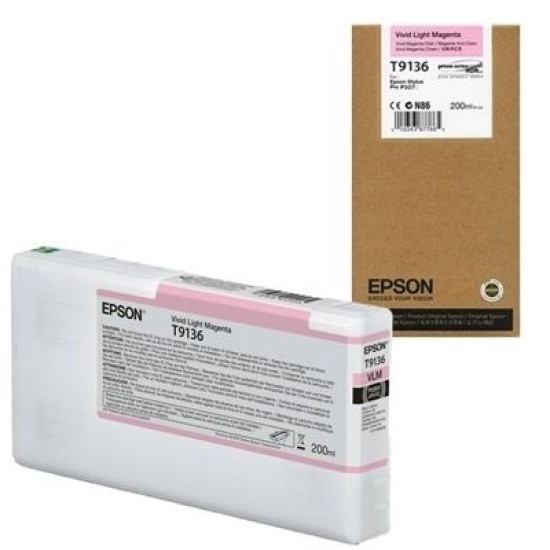 Epson C13T913600 T9136 Açık Kırmızı Orjinal Kartuş - SC-P5000 / SC-P7000 T9029 Epson C13T913600 T9136 Açık Kırmızı Orjinal Kartuş - SC-P5000 / SC-P7000 T9029