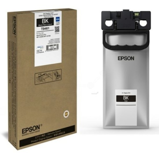 Epson C13T946140 T9461 Siyah Orjinal Mürekkep - WF-C5290DW / WF-C5790DWF T10861