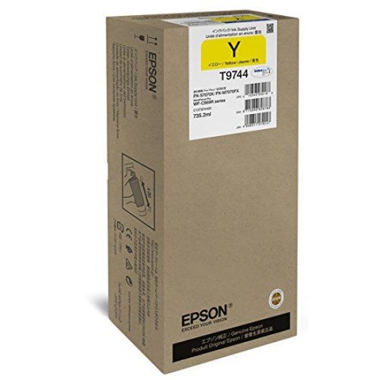 Epson C13T974400 T9744 XXL Sarı Orjinal Kartuş - WF-C860 T9979 Epson C13T974400 T9744 XXL Sarı Orjinal Kartuş - WF-C860 T9979