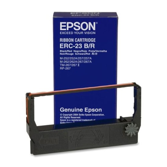 Epson C43S015362 ERC-23BR Orjinal Siyah-Kırmızı Şerit T11791 Epson C43S015362 ERC-23BR Orjinal Siyah-Kırmızı Şerit T11791