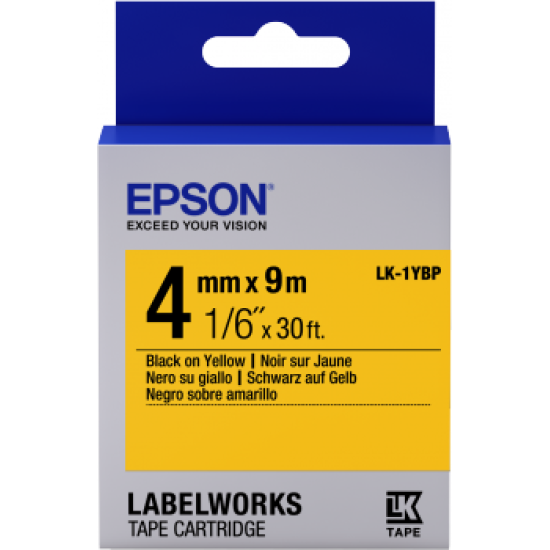 Epson C53S651002 LK-1YBP Sarı Üzerine Siyah Orjinal Etiket Şeridi - LW-400 / LW-600P T11354 Epson C53S651002 LK-1YBP Sarı Üzerine Siyah Orjinal Etiket Şeridi - LW-400 / LW-600P T11354