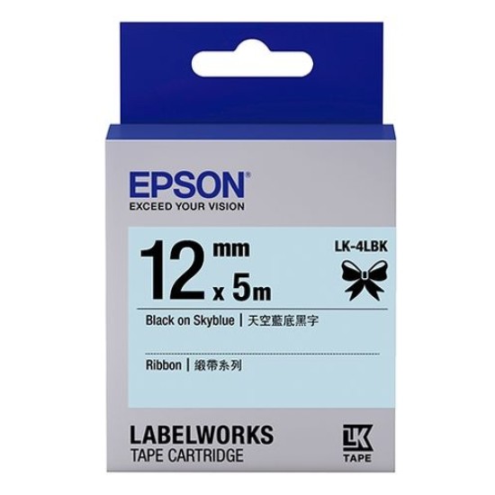 Epson C53S654032 LK-4LBK Gök Mavisi Üzerine Siyah Orjinal Etiket Şeridi - LW-400 T11357 Epson C53S654032 LK-4LBK Gök Mavisi Üzerine Siyah Orjinal Etiket Şeridi - LW-400 T11357