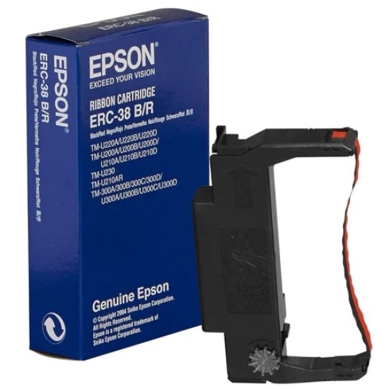 Epson S015376 ERC-38BR Kırmızı Orjinal Şerit - TMU200 Epson S015376 ERC-38BR Kırmızı Orjinal Şerit - TMU200