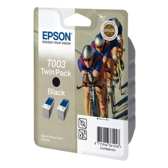 Epson T003 C13T003012 2Li Paket Siyah Orjinal Kartuş - Color 900 / 980 Epson T003 C13T003012 2Li Paket Siyah Orjinal Kartuş - Color 900 / 980
