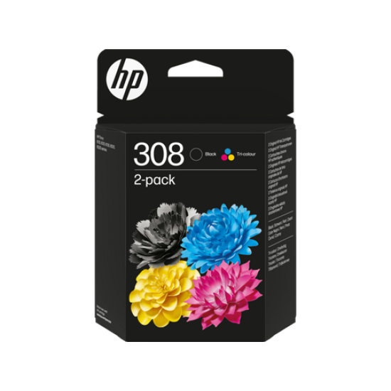 HP 6L6S6UE 308 Siyah+Renkli 2li Paket Orjinal Kartuş - Envy 6110 HP 6L6S6UE 308 Siyah+Renkli 2li Paket Orjinal Kartuş - Envy 6110