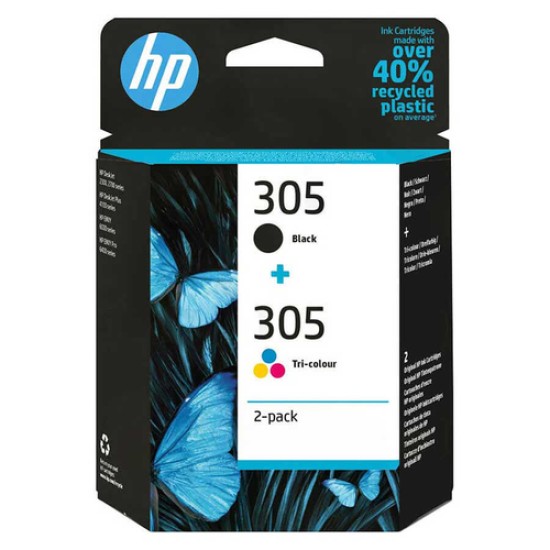 HP 6ZD17AE 305 Siyah+Renkli İkili Paket Orjinal Kartuş - DeskJet 2710 T17824 HP 6ZD17AE 305 Siyah+Renkli İkili Paket Orjinal Kartuş - DeskJet 2710 T17824