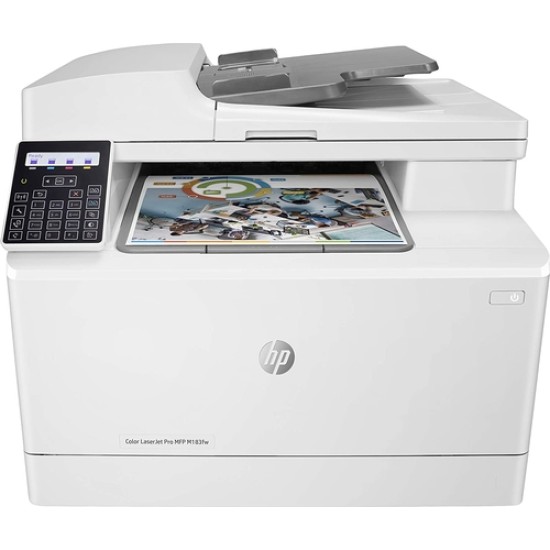 HP 7KW56A MFP M183fw Color LaserJet Pro MFP M183fw Wi-Fi + Tarayıcı + Fotokopi + Fax + Network + Renkli Yazıcı T16908