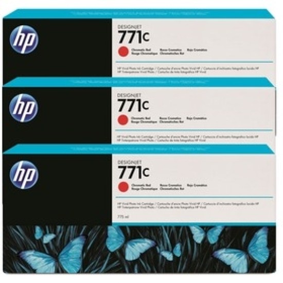 HP B6Y32A 771C Kromatik Kırmızı 3lü Plotter Kartuşu - DesignJet Z6200 T2387 HP B6Y32A 771C Kromatik Kırmızı 3lü Plotter Kartuşu - DesignJet Z6200 T2387