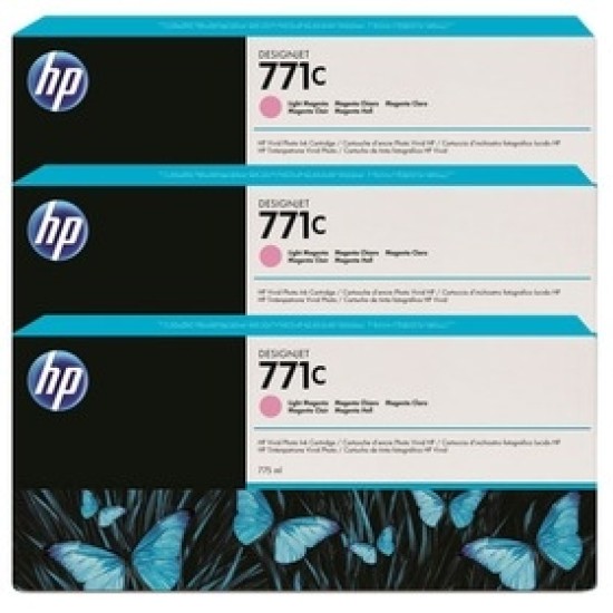HP B6Y35A 771C Açık Kırmızı 3lü Plotter Kartuşu - DesignJet Z6200 T2969 HP B6Y35A 771C Açık Kırmızı 3lü Plotter Kartuşu - DesignJet Z6200 T2969