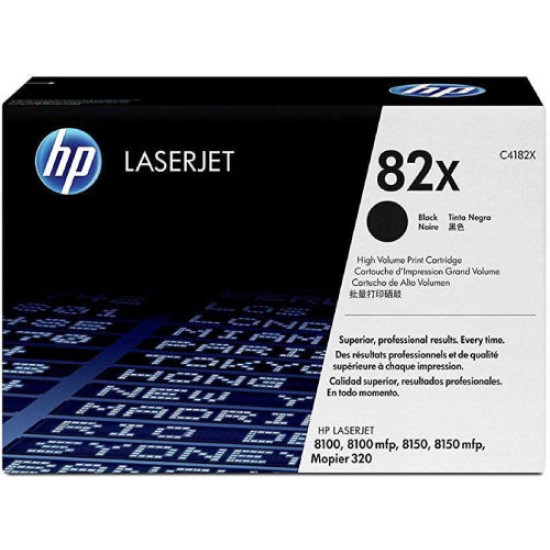 HP C4182X 82X Siyah Orjinal Toner - Laserjet 8100 / 8150 T9650 HP C4182X 82X Siyah Orjinal Toner - Laserjet 8100 / 8150 T9650