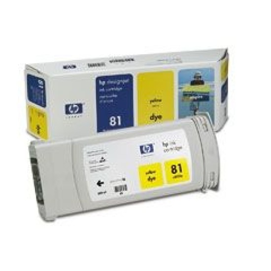 HP C4933A 81 Sarı Orjinal Kartuş - DesignJet 5000 / 5500 B T8834 HP C4933A 81 Sarı Orjinal Kartuş - DesignJet 5000 / 5500 B T8834