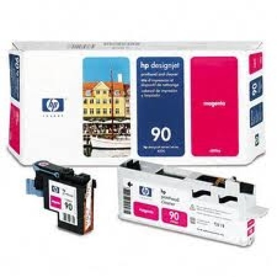 HP C5056A 90 Kırmızı Kafa Kartuşu + Temizleyicisi - DesignJet 4000 T1271