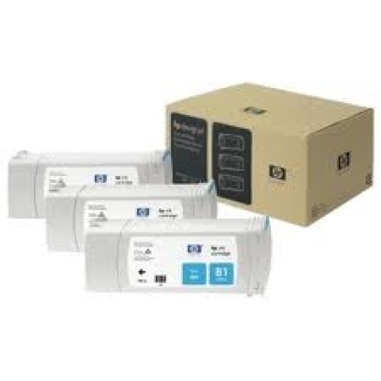 HP C5067A 81 3lü Mavi Plotter Kartuş - DesignJet 5000 / 5500 T1341 HP C5067A 81 3lü Mavi Plotter Kartuş - DesignJet 5000 / 5500 T1341