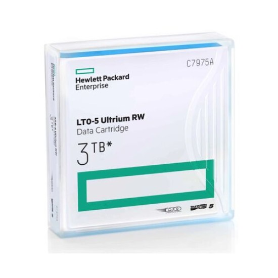 HP C7975A LTO5 Ultrium RW Data Kartuş 1.5 TB / 3 TB 846m, 12.65mm T2117 HP C7975A LTO5 Ultrium RW Data Kartuş 1.5 TB / 3 TB 846m, 12.65mm T2117