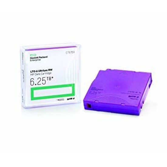 HP C7976A LTO6 6.25 TB Ultrium MP RW Data Kartuşu T9994 HP C7976A LTO6 6.25 TB Ultrium MP RW Data Kartuşu T9994