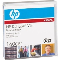 HP C8007A, DLT VS1, VS160, 80Gb/160Gb, 563m, 12.65mm Data Kartuşu T1549 HP C8007A, DLT VS1, VS160, 80Gb/160Gb, 563m, 12.65mm Data Kartuşu T1549