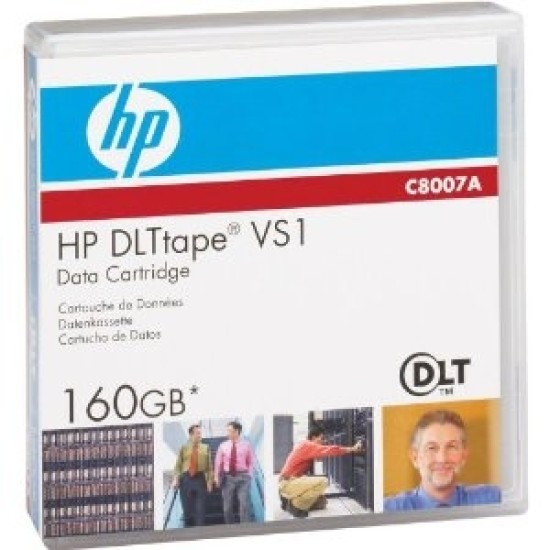 HP C8007A, DLT VS1, VS160, 80Gb/160Gb, 563m, 12.65mm Data Kartuşu T1549