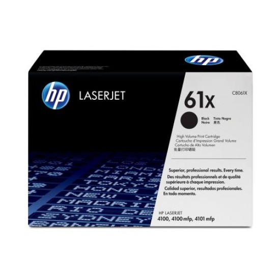 HP C8061X 61X Siyah Orjinal Toner - LaserJet 4100 T8474 HP C8061X 61X Siyah Orjinal Toner - LaserJet 4100 T8474