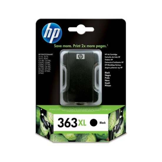 HP C8719EE 363XL Siyah Orjinal Kartuş Yüksek Kapasite - Photosmart 3110 / C5180 T2634 HP C8719EE 363XL Siyah Orjinal Kartuş Yüksek Kapasite - Photosmart 3110 / C5180 T2634