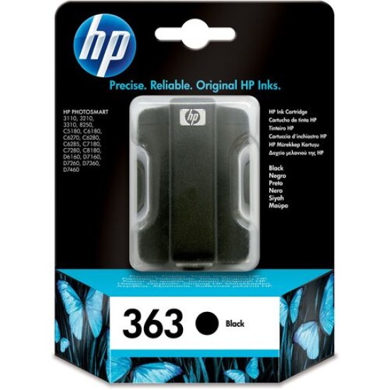 HP C8721EE 363 Siyah Orjinal Kartuş - Photosmart 3110 / C5180 T2705 HP C8721EE 363 Siyah Orjinal Kartuş - Photosmart 3110 / C5180 T2705