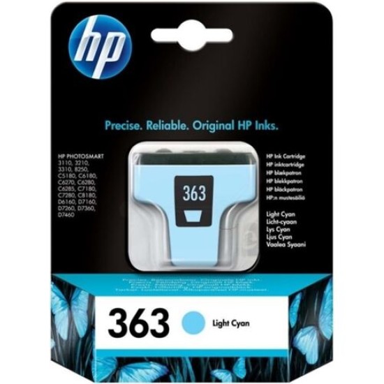 HP C8774EE 363 Açık Mavi Orjinal Kartuş - Photosmart 3110 / C5180 T2870 HP C8774EE 363 Açık Mavi Orjinal Kartuş - Photosmart 3110 / C5180 T2870